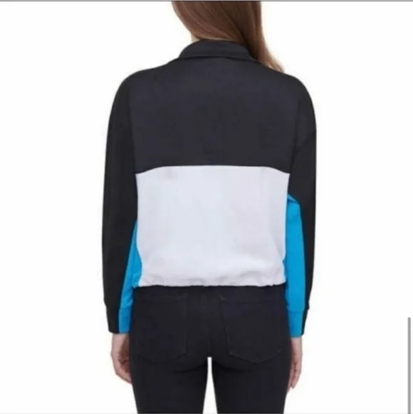 DKNY Sport Colorblock 1/2 Zip Pullover - Size S - Picture 2 of 13